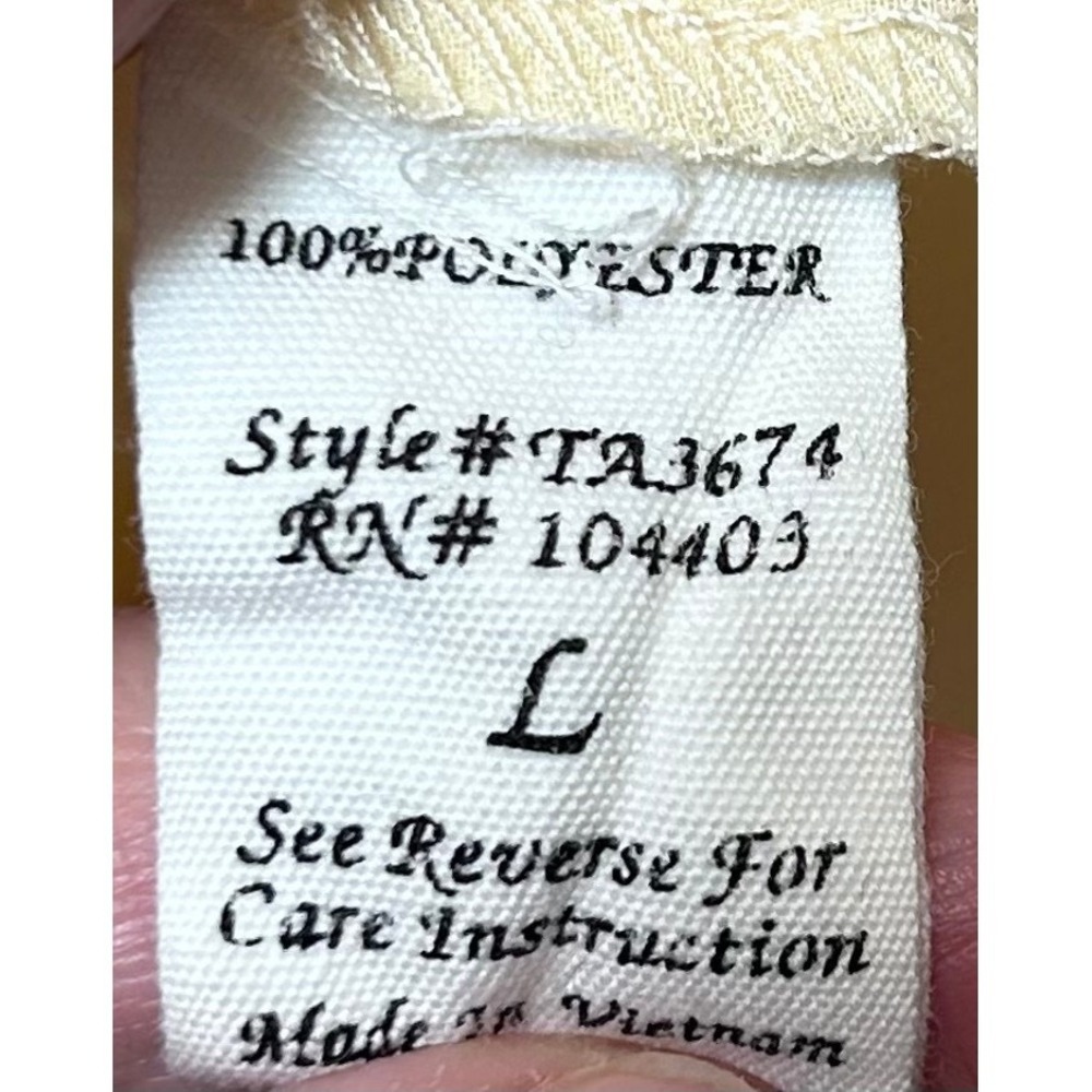 Beautiful‎ Sheer Tank Top Edge L Cream and Snakeskin Print Embellished Pocket - Picture 6 of 6